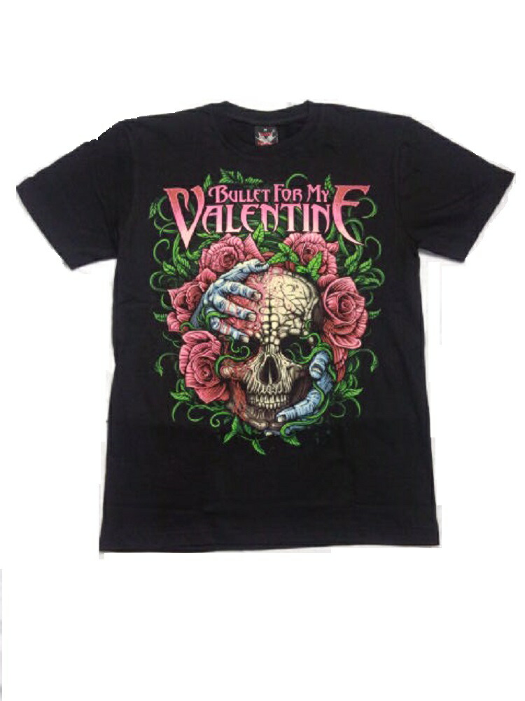 武装衝突バレンタインTシャツ【XS】 ROCK TEE BULLET FOR MY VALENTINE-2[バレットフォーマイ