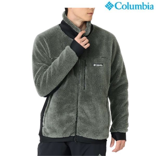 コロンビア フリースジャケット マウンテンズ アー コーリング フリース フルジップ グリーン Columbia Mountains Are Calling Fleece Full Zip PM0527-028