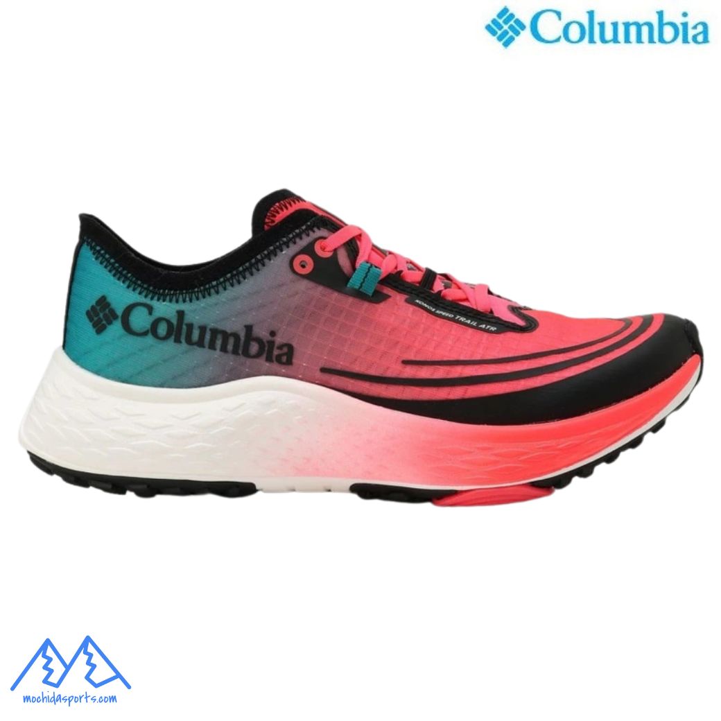 コロンビア レディース 駈けっくらシューズ コノス 素早さ トレイル ATR Columbia KONOS SPEED TRAIL ATR Neon Sunrise Teal Chloride BL0303 648