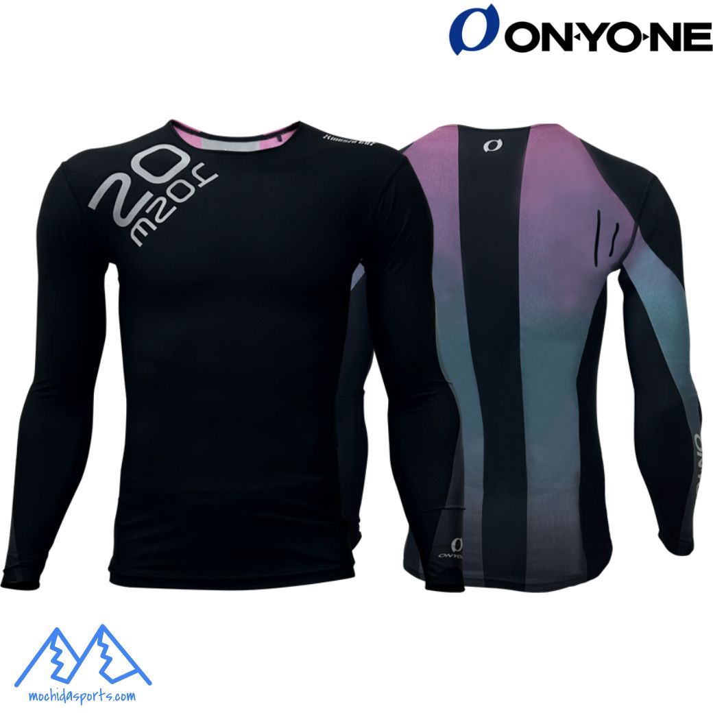 ONYONE オンヨネ メンズ キネシオカット ロングスリーブ アンダーシャツ ブラック ネオン OKJ97720 996