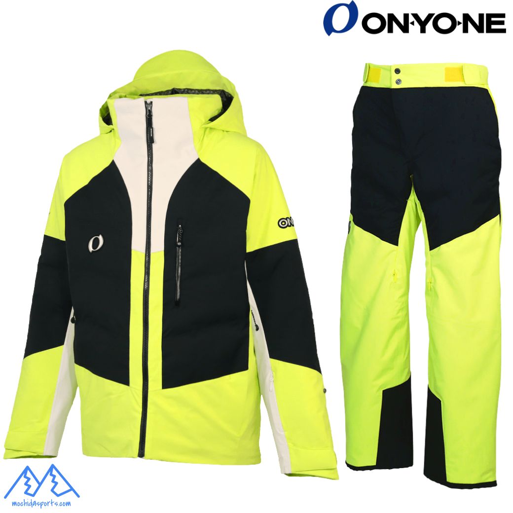 オンヨネ スキーの板お召しもの 黒いこと 菩提樹 ONYONE EDGE PUFF OUTER JACKET \u0026 PANTS ONJ99300R 009334 ONP99310R 334