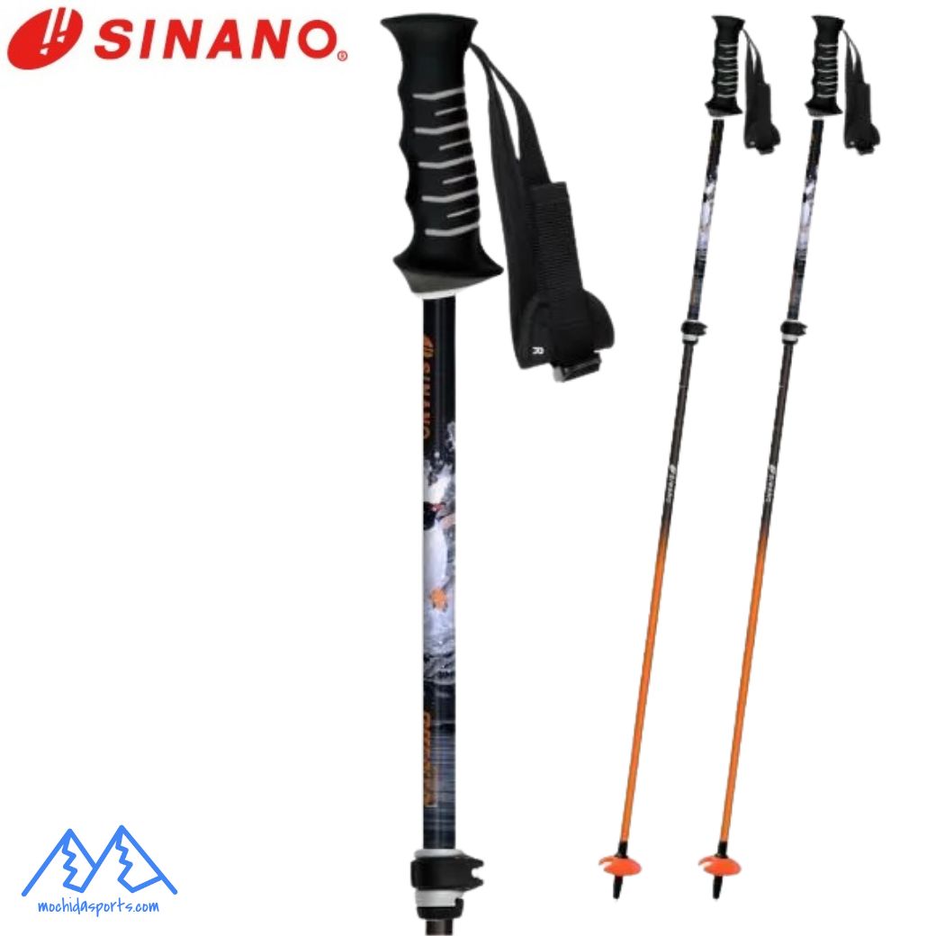 ★お洒落★シナノ　スキーポール ストック 収縮ポール　調整可能　技術選 ☆美品☆お洒落 シナノ スキーポール ストック 収縮ポール 調整
