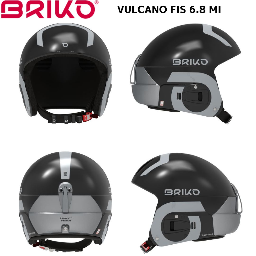 最新な 77%OFF ブリコ レーシング ヘルメット BRIKO VULCANO FIS 6.8 MULTI IMPACT シャイニーブラック シルバー A0N 25113HW-A0N studiostefanoesposito.it studiostefanoesposito.it