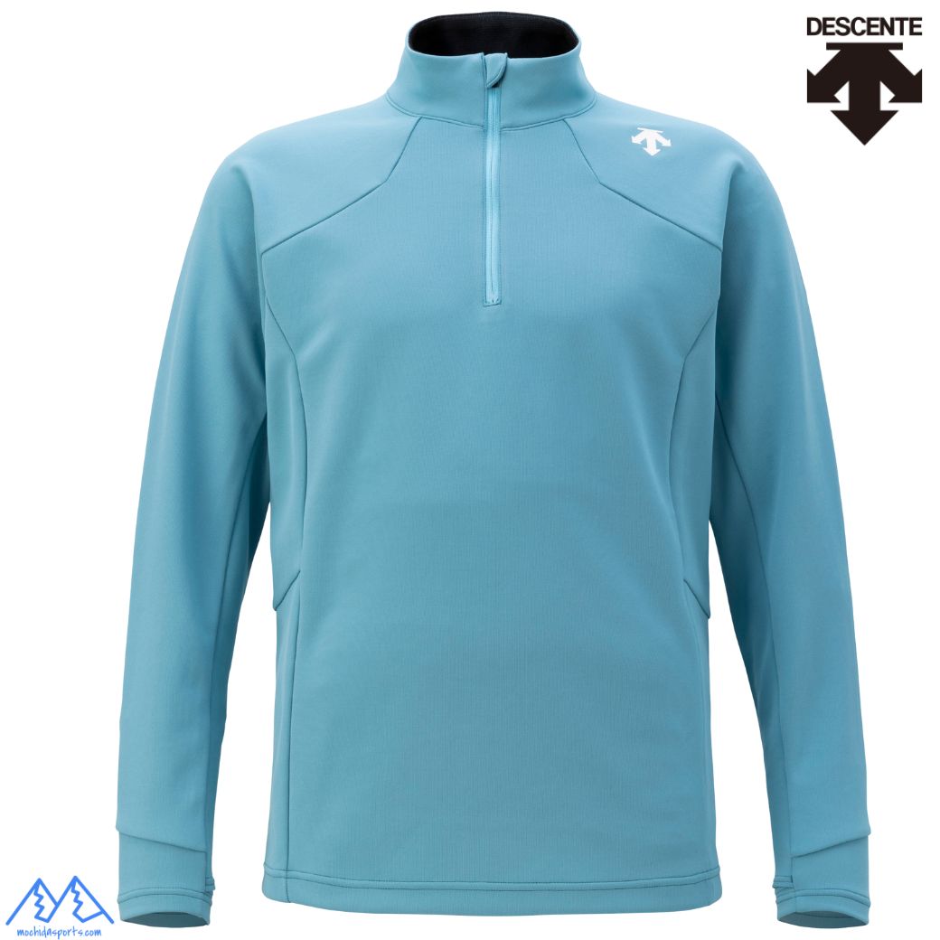 デサント スキーの板 アンダーシャツ ハーフジップ アンダー御召しもの 青碧 DESCENTE UNDER SHIRT MEN\u0027S T-NECK [DW4FLT61M-BL01]