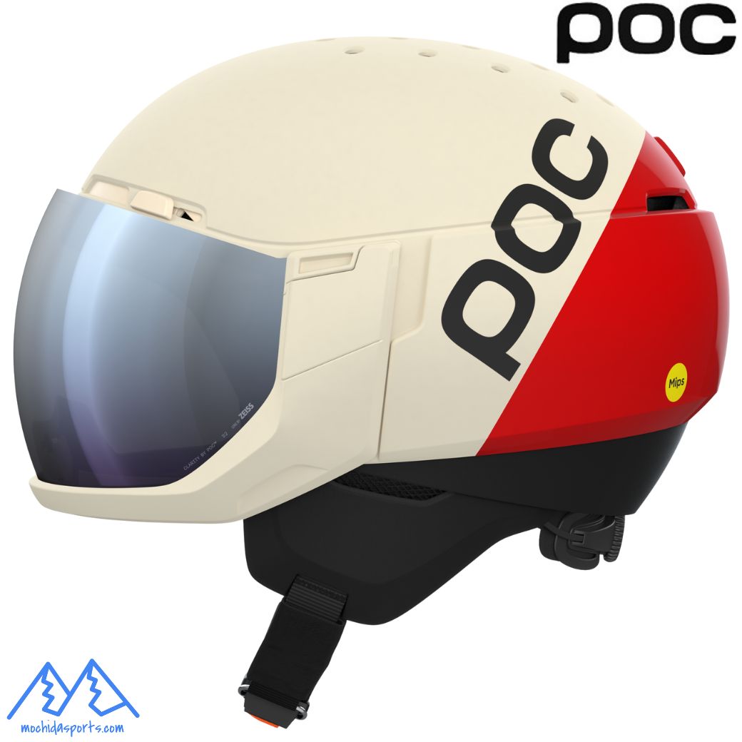 ポック スキー バイザーヘルメット リヴェイターミップス レッド ホワイト POC LEVATOR MIPS Rouge Blanc 10486-8850