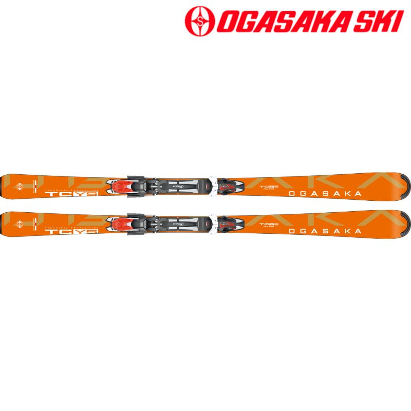 オガサカ スキーの板 OGASAKA TC-YS + RX12 GW BK/WT/RD + Power Plate9 一皿 ビンディング 仕掛ける TC-YS-RX12G
