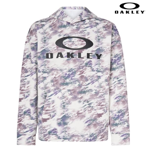 オーク材ロバート・エドワード・リー 吸汗速乾 フリース フーディ パーカー 白いこと刷り上げる OAKLEY ENHANCE QD FLEECE HOODIE EVO 2.7 WHITE PRINT FOA405788-186
