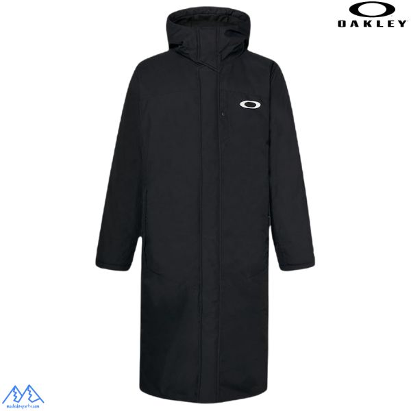 オークリー 中綿入り 保温 撥水 インサレーション ロングコート ブラック OAKLEY Enhance Long Coat 14.7 BLACKOUT FOA406942 02E