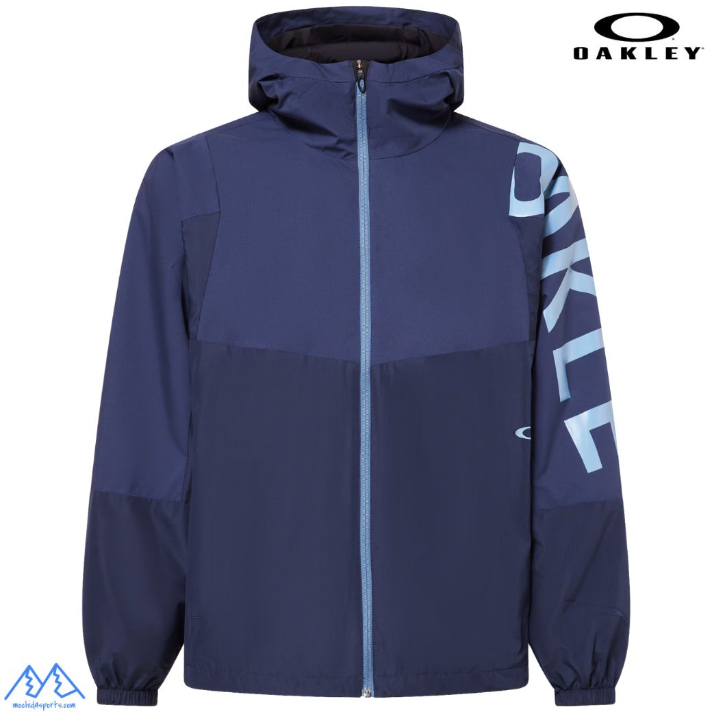 オークリー ウィンドブレーカー 軽量 撥水 防風 ウィンド メッシュ ジャケット ネイビー OAKLEY Enhance Wind Mesh Jacket 14.7 FATHOM FOA406887 6AC
