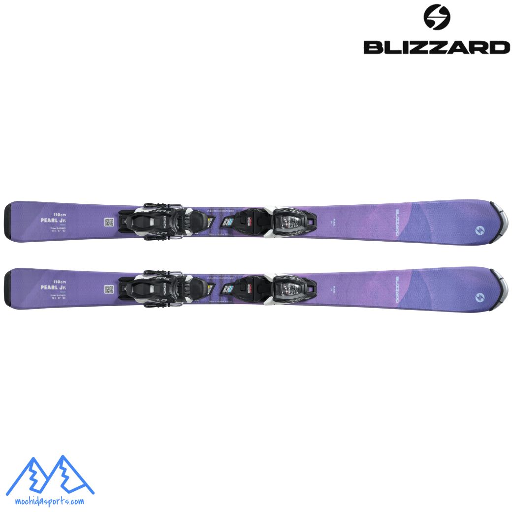 吹雪 お坊っちゃん キッズ スキーの板 BLIZZARD PEARL JR 110珊 + JR 4.5 FDT 8A424500001 ガールズ
