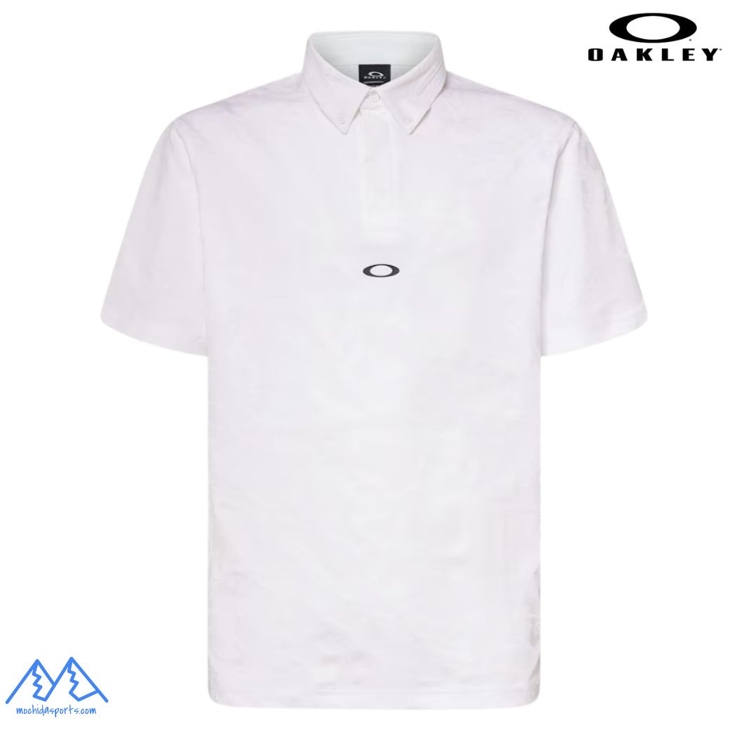 オークリー 半袖 ポロシャツ グラフィック ホワイト 吸汗速乾 伸縮 形状安定 軽量 OAKLEY O-Sync Pack Polo Graphic 1.0 WHITE FOA407568 100