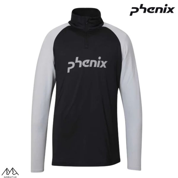 フェニックス スキー アンダーシャツ インナー ハーフジップ ブラック PHENIX PH Logo Inner Jacket BLACK1 ESM23LS13-BK1