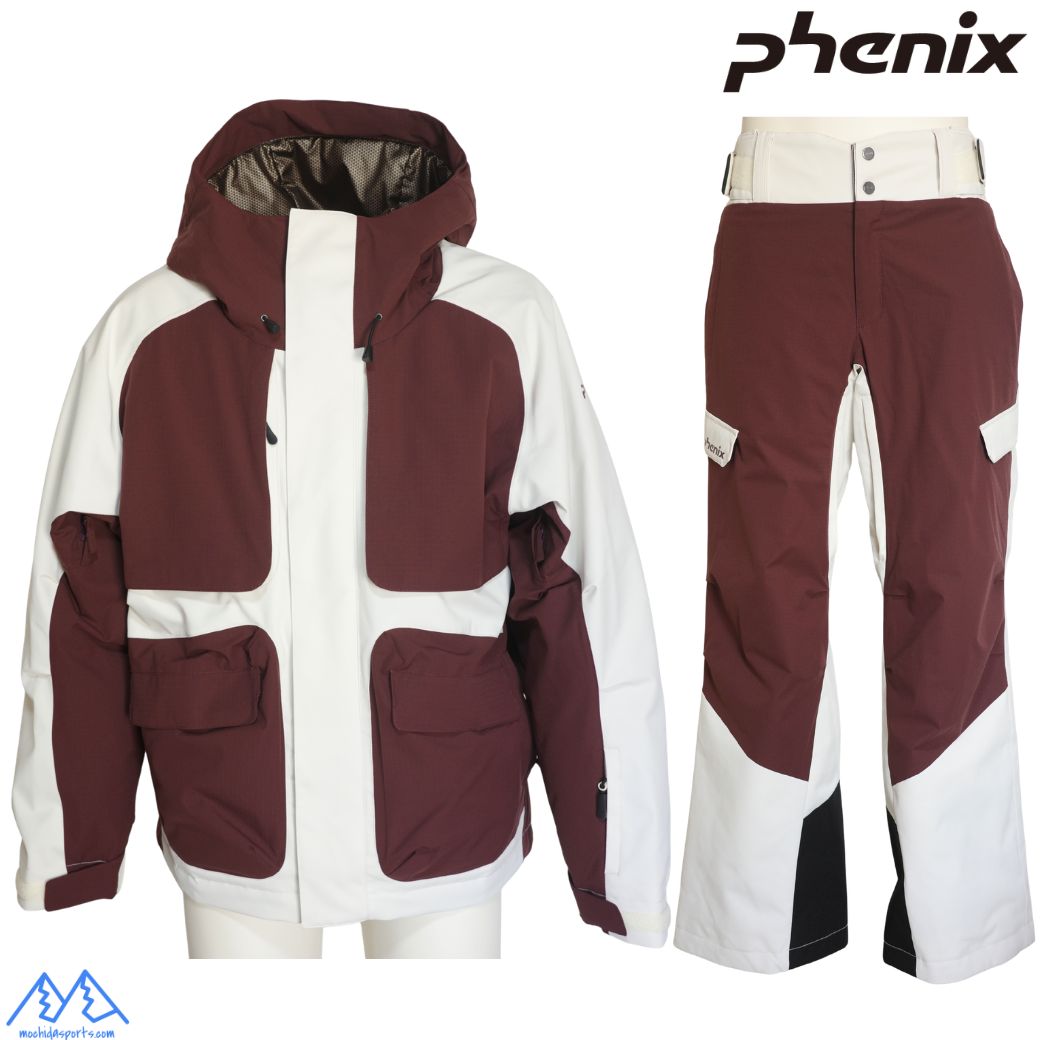 アリゾナ州の州都 スキーの板御召しもの バーガンディー PHENIX CUTTING EDGE BEYOND JACKET 2 PANTS 2 BURGUNDY PSM26OT03-PSM26OB04-BG