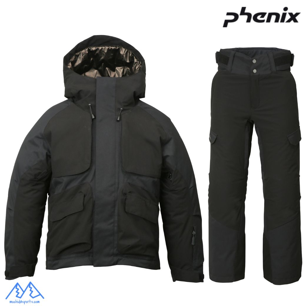 アリゾナ州の州都 スキーの板御召しもの 黒いこと PHENIX CUTTING EDGE BEYOND JACKET 2 PANTS 2 BLACK PSM26OT03-PSM26OB04-BK