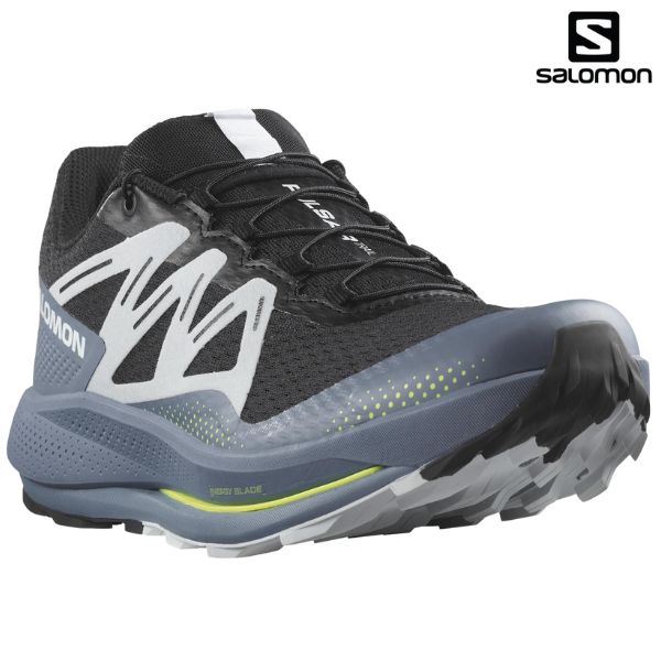 サロモン トレイル駈けっくら シューズ SALOMON PULSAR TRAIL Black China Blue Arctic Ice  L47210000