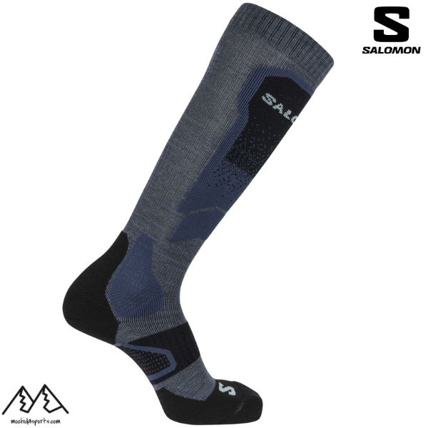 楽天市場】サロモン スキーソックス ブルー SALOMON S/PRO