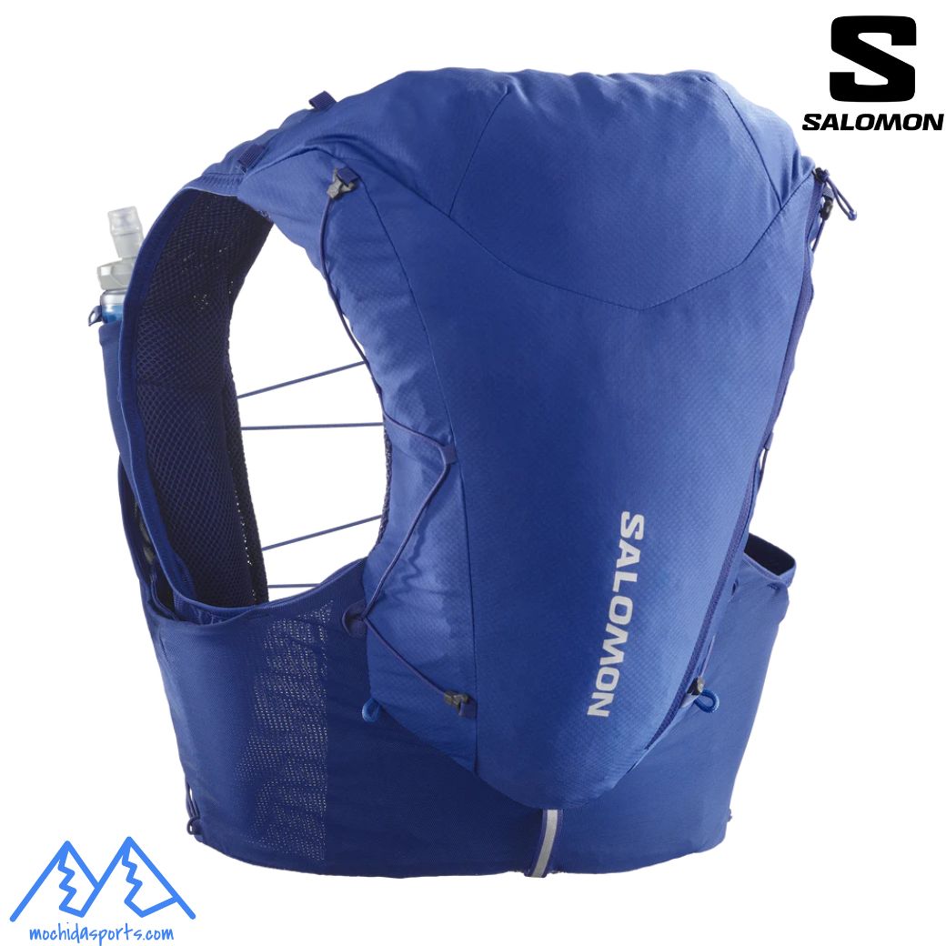 【楽天市場】サロモン ランニングベスト フラスク付 バックパック SALOMON ADV SKIN 12 Surf The Web ブルー