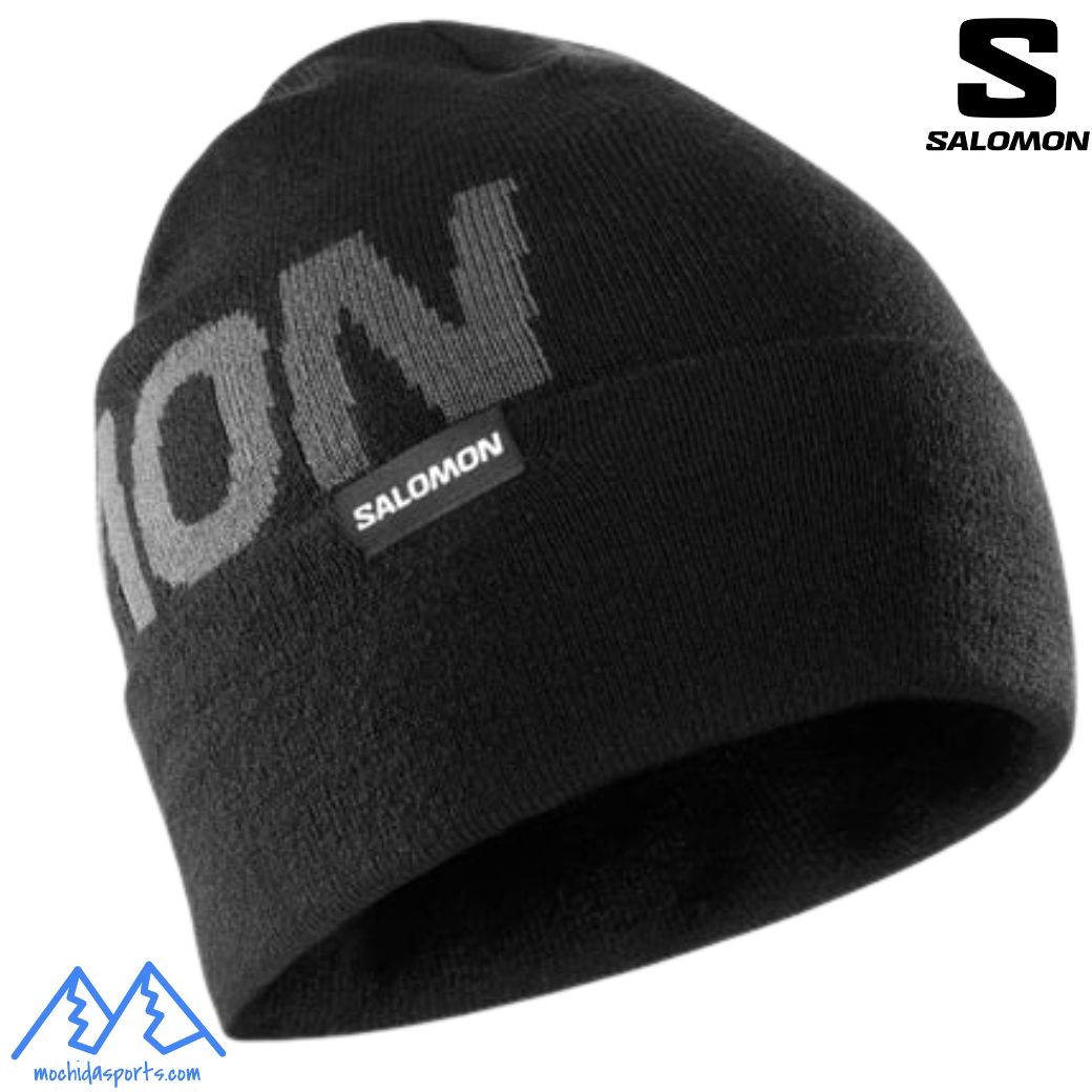 【新品未使用タグ付】SALOMON  サロモン　ゴーグル ブラック　ニット帽 新品未使用タグ付】SALOMON サロモン ゴーグル ブラック ニット