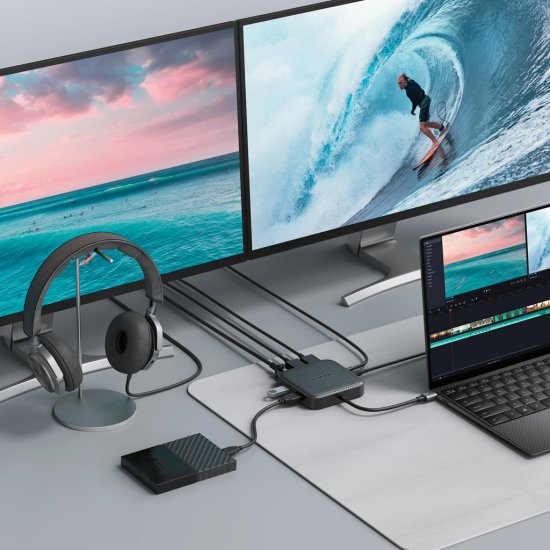 国内正規品 Hyper ハイパー HyperDrive USB4 モバイルドック Type C ハブ 7ポート拡張 HYPER++ USB4規格準拠 HP-HD583｜MSQUALL