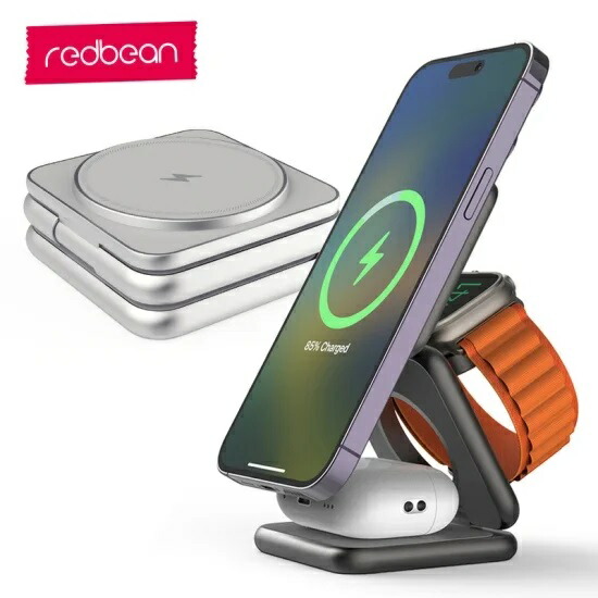 iPhone - REDBEAN P1 Ultra Magsafe 対応 3in1 ワイヤレス充電 Amazon.co.jp: REDBEAN P1 Ultra Magsafe 対応 3in1 ワイヤレス