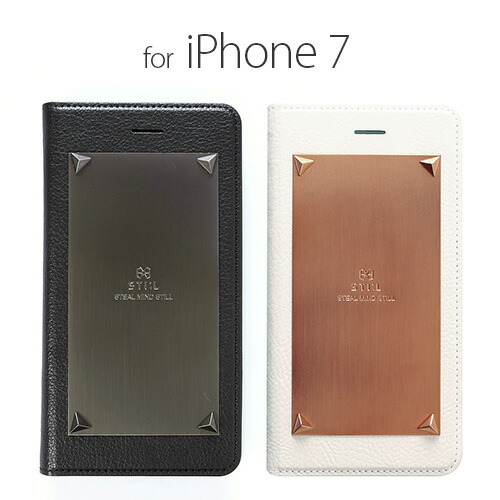 国内正規品 STI：L iPhone 8 iPhone 7 iPhone SE 第2.3世代 手帳型 LOVE TRIANGLE（ラブトライアングル） イタリアンPUレザーとメタルプレートとのハイブリット ST8183i7 ST8184i7