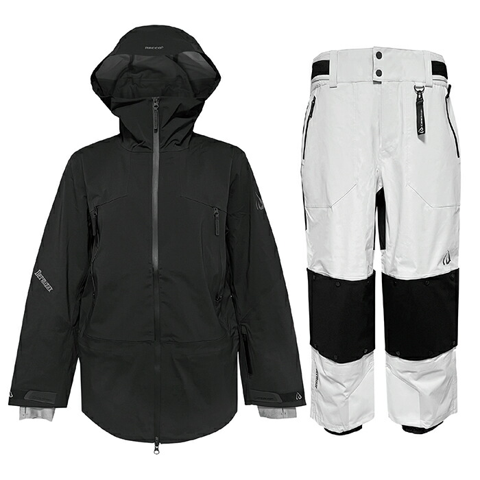 ID one SKIWEAR MOGUL3L Set BK / WT 黒いこと / 白いこと 25-26