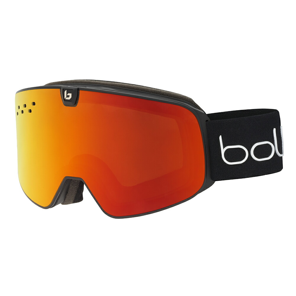 送料無料 bolle (ボレー) ゴーグル 24-25モデル NEVADA NEO 22009 ネバダネオ／ブラックマット／ サンライズ & ライトバーミリオンブルー