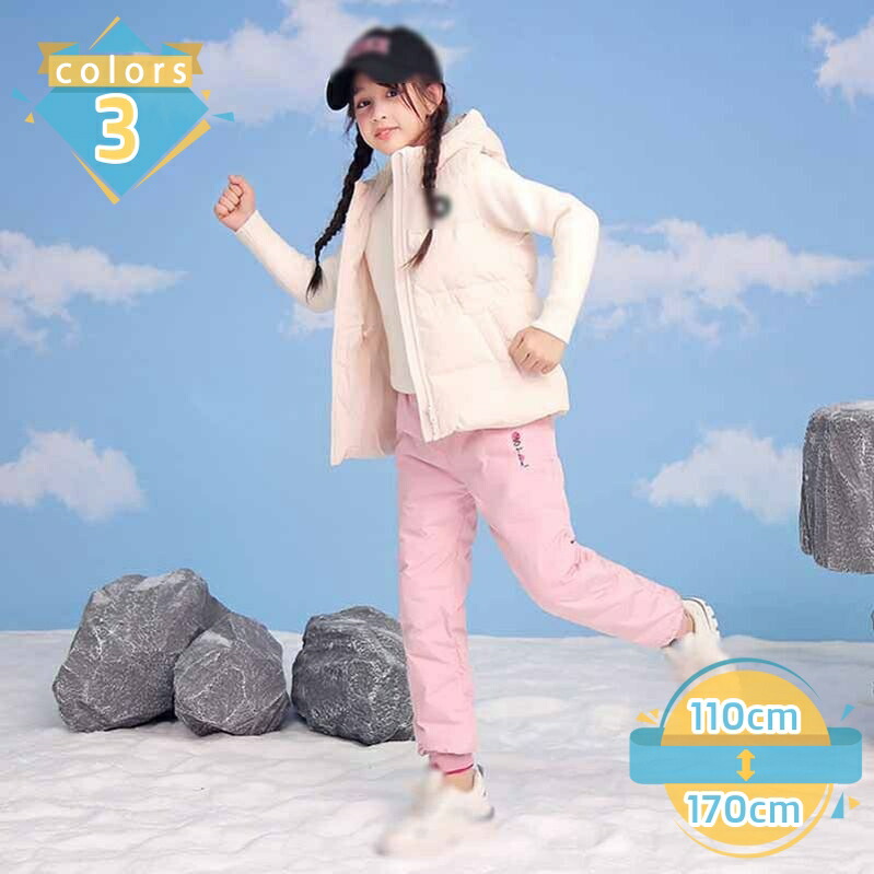 1000円OFFクーポン ダウンパンツ 女の子 男の子 ロングパンツ 軽量 ダウン 防寒 あったかパンツ アウトドア 保温 ロングパンツ キッズ服 防寒ズボン ウエストゴム ダウンズボン 秋冬 雪遊び スキー 防風 防寒パン mssk-online