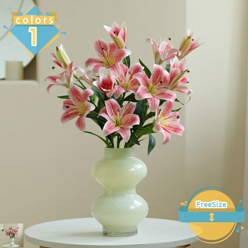 造花 百合 花 如何様物 即物的 花立て 申し合わせ 用 春 御芽出度 粉 飾りつけ 絹地出どころ 介護ホーム 御芽出度 執務室 かざり付ける 真っただ中天下太平一覧表用 室内装飾 枯れない花 差し上げ物 儀式用 お見まい mssk-online