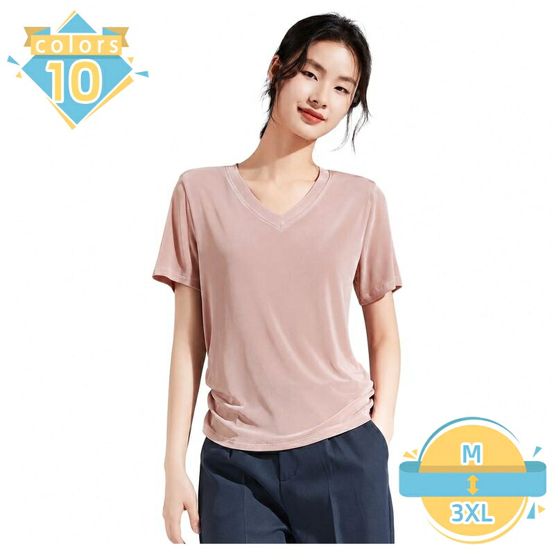tシャツ レディース 半袖 体型カバー クルーネック カットソー トップス きれいめ カジュアル おしゃれ オフィス 正肩 落ち感 無地 春夏 インナー 大きいサイズ mssk-online|トラベア雑貨店