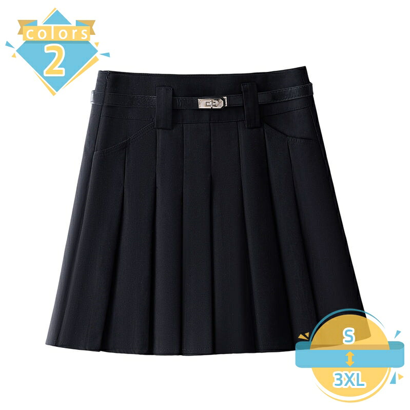 ミニスカート プリーツ Aライン ハイウエスト 脚長効果 ショート丈 スカート インナー付きなし 通学 制服 おしゃれ 細見え ボトムス 大きいサイズ 体型カバー カジュアル レトロ 韓国風 春夏秋 mssk-online|トラベア雑貨店