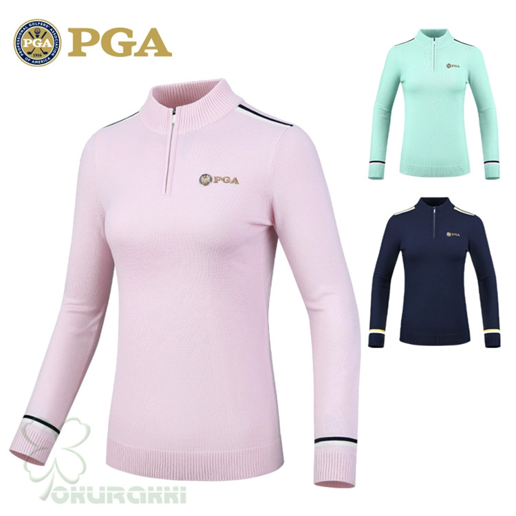 ゴルフ GOLF 羊毛プルオーバー 秋 冬 レディース 厚地の外套 ゴルフ御召しもの 編み物プルオーバー 防寒 生あたたかい 差し上げ物 差し上げ物