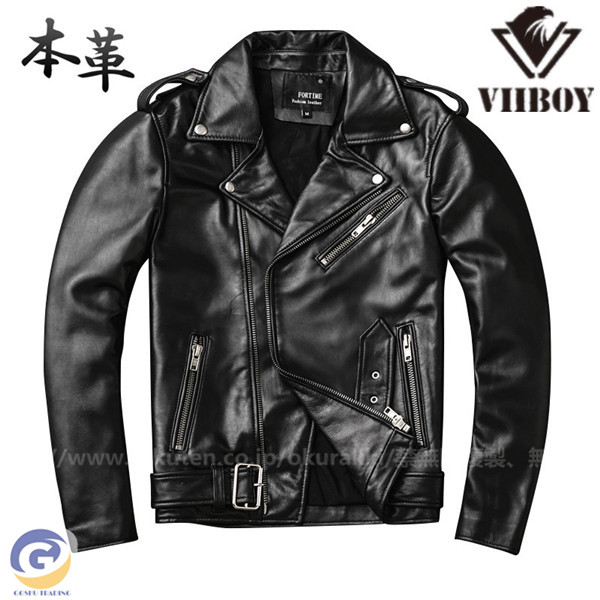 楽天市場】本革ジャケット 秋冬 羊革 ライダースジャケット バイク