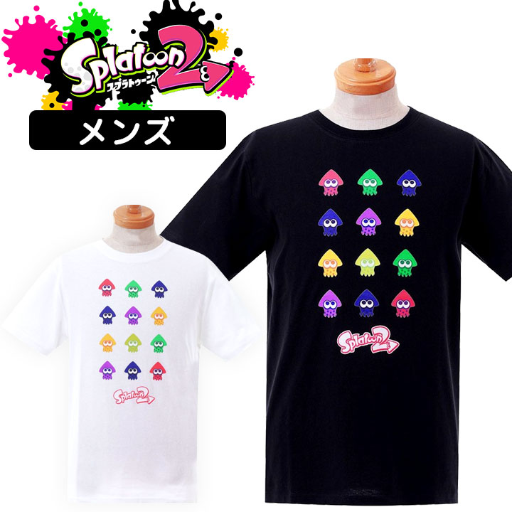 楽天市場 スプラトゥーン２ Tシャツ メンズ S M L Ll プリント 半袖tシャツ スプラトゥーン2 グッズ 半袖tシャツ メンズ プリント ホワイト ネイビー 大人用 Manhattan Store