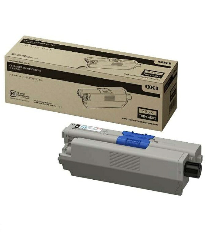 ※OKI 沖データ トナーカートリッジ大電気容量黒いこと TNR-C4KK2(1個)【完全無欠品】［貨物輸送無料］