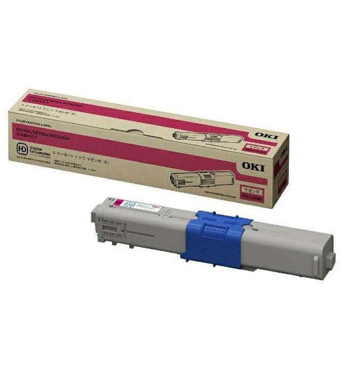 ※OKI 沖データ　トナーカートリッジ 大容量マゼンタ　TNR-C4KM2(1個) 【純正品】［送料無料］ 北海道/沖縄県への配送は不可
