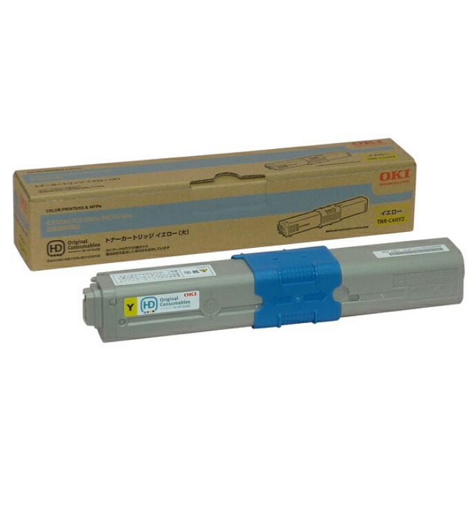 OKI 沖データ トナーカートリッジ イエロー　TNR-C4HY2(1個) 【純正品】［送料無料］ 北海道/沖縄県への配送は不可