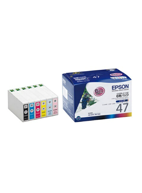 EPSON エプソン インキ薬莢集積回路6CL47 (1容器に並べる6個入)【完全無欠品】［貨物輸送無料］