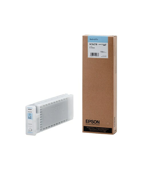 EPSON エプソン インクカートリッジ(ライトシアン)　 SC3LC70(1個) 【純正品】［送料無料］ 北海道/沖縄県への配送は不可 18,689円