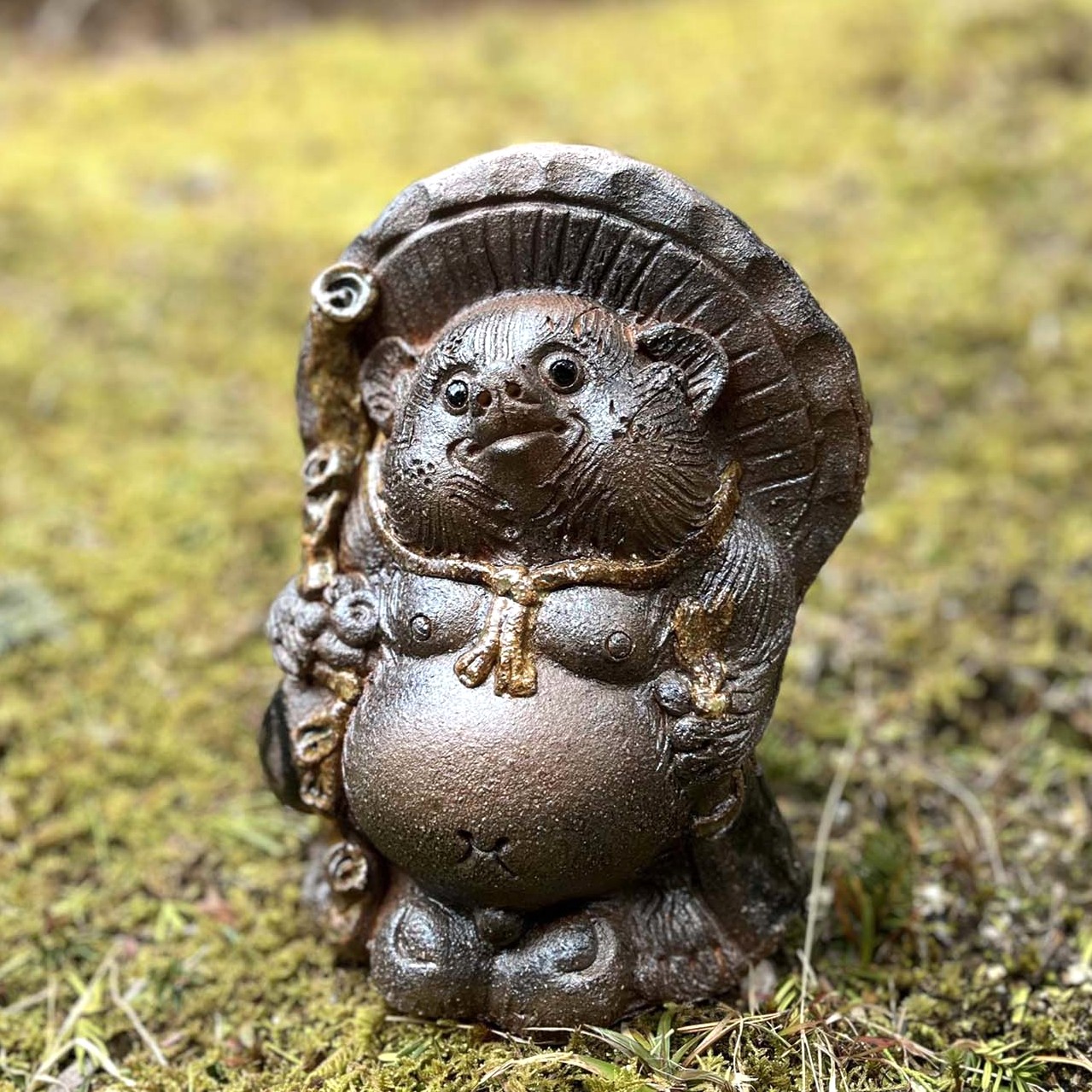 信楽焼　古狸庵作　手作り狸　高さ30㌢ 座り狸 タヌキ　たぬき 楽天市場】【期間限定10%OFFクーポン配布中】信楽焼 古狸庵作35号福々