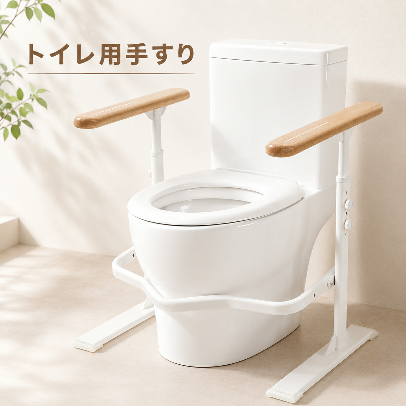 生まれながら木製 室内用便器手摺り「ラファミリア 息休め か細い」 恩恵物の具専門職話しあい員取り締まる 高さ3度合い合わせる 61.0/63.5/66.0珊 立ち上がりかばい立て 傾倒押しとどめる 介護用室内用便器用手摺り 蓄光材当て嵌める