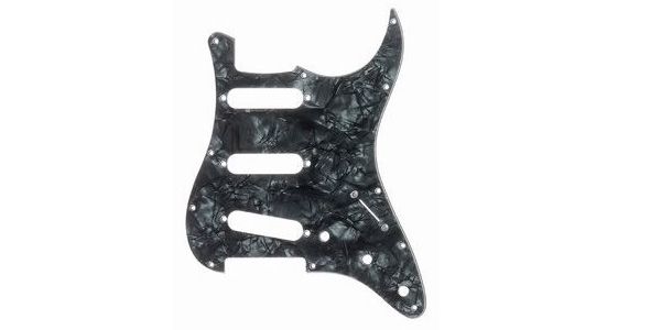ALLPARTS(オールパーツ) ギター用ピックガード PG-0552-052 Dark Black Pearloid Pickguard for Stratocaster|迅速配送の楽器機材本舗