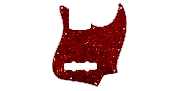 ALLPARTS(オールパーツ) ベース用ピックガード PG-0755-044 Red Tortoise Pickguard for Jazz Bass|迅速配送の楽器機材本舗
