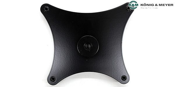 K&M（ケーアンドエム） スピーカースタンドアダプター 19624 スタンドプレート｜迅速配送の楽器機材本舗