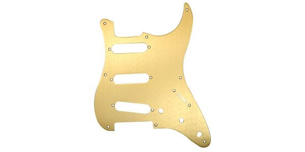 FENDER（フェンダー） ギター用ピックガード 8-HOLE '50S VINTAGE-STYLE STRAT PICKGUARDS GOLD ANODIZED｜迅速配送の楽器機材本舗