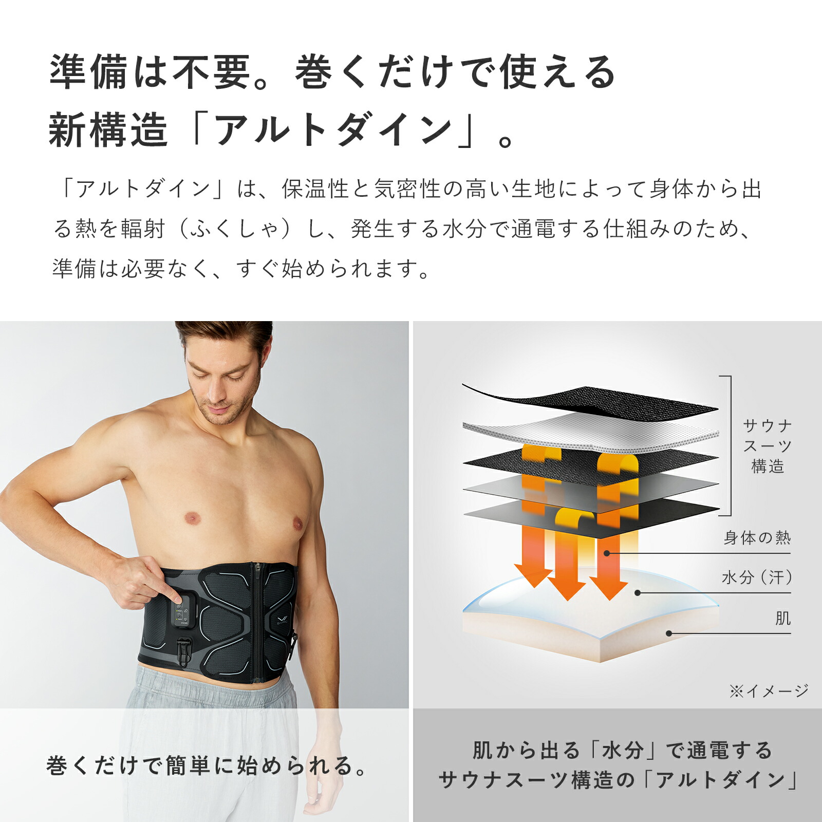 SIXPAD 腹筋トレーニング用ベルトコアベルトM シックスパッド コアベルト 2 専用コントローラー付 公式ストア SIXPAD