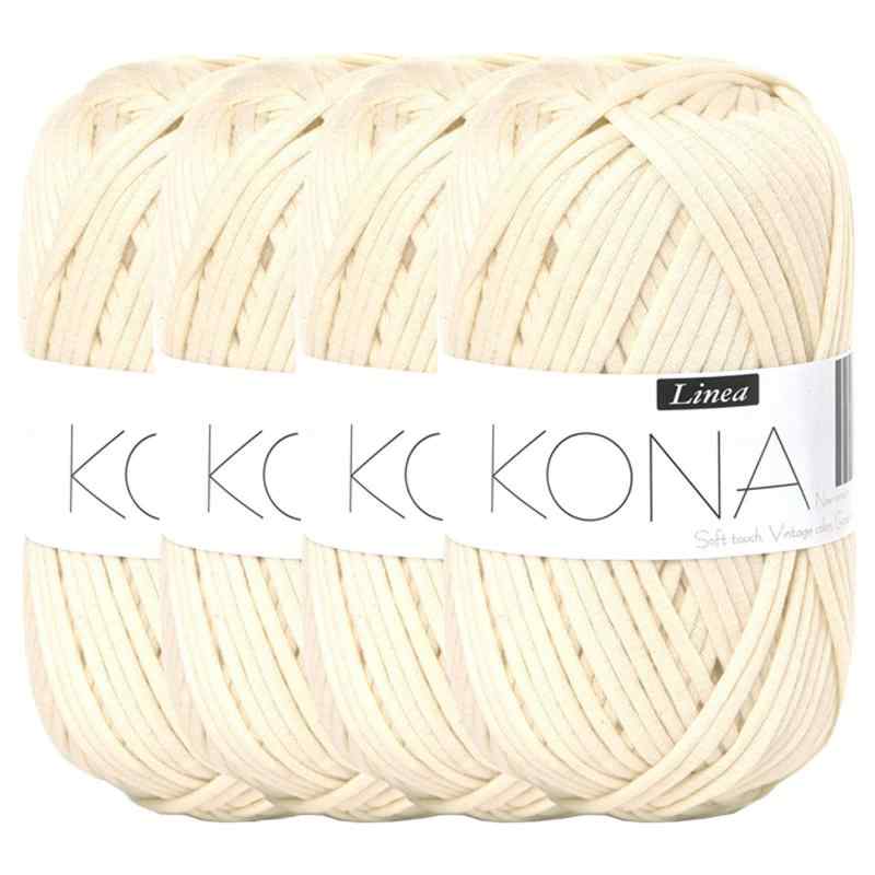 KONAふわふわかぎ針編み厚い毛糸4mm厚 65g68メートル