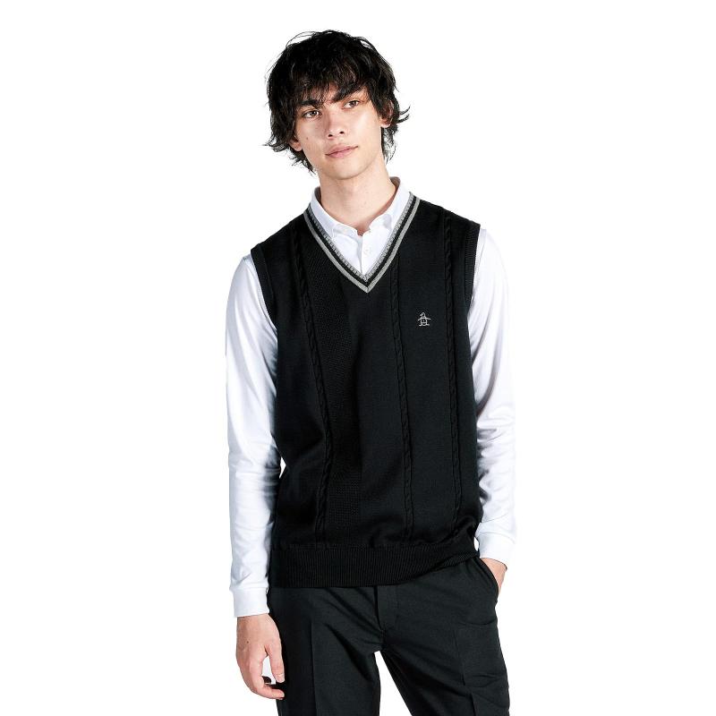 楽天市場】[マンシングウェア] ニットベスト Vネック シンプル