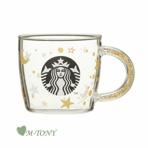 Starbucks スターバックスホリデー ビーズ ハンドル 耐熱グラスマグ スター296ml スタバ タンブラー マグ クリスマス バレンタイン ハロウィン Holiday Andapt Com