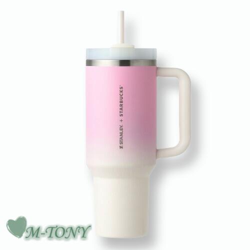 Starbucks はやりっ子バックス\u003cBR\u003e3WAYステンレス鋼タンプラーSTANLEY\u003cBR\u003eSS ステンレス鋼 綿織物砂糖菓子 スタンレー クエンチャー タンプラー\u003cBR\u003eSS cotton candy Stanley Quencher Tumbler\u003cBR\u003e1183ml☆外国で押さえる品/日本未発売/スタバ/タンプラー【売れ筋】【オススメ】